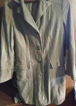 Вельветовое пальто bon'a parte