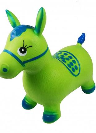 Дитячий стрибун-лошадка ms 0373 гумовий (зелений)