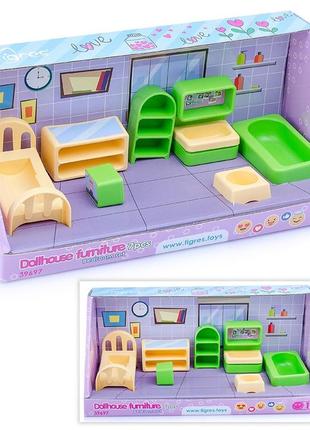 Игровой набор мебели для кукол 39697, 7 элементов