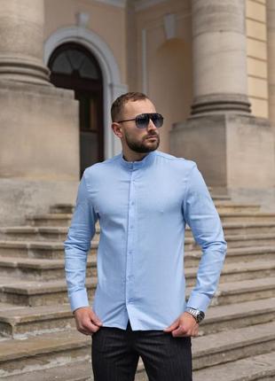 Рубашка мужская из льна🇺🇦 качественная рубашка