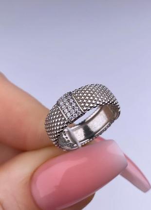 Серебряное кольцо 925пробы с белыми фианитами 925, родовое серебро