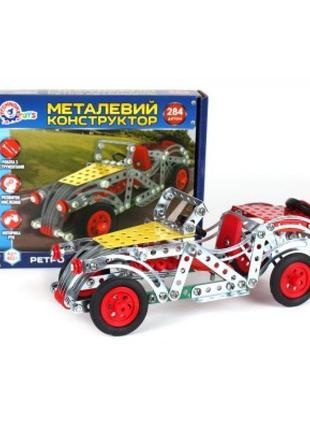 Конструктор металевий технок "ретро автомобіль" (284 елементи)