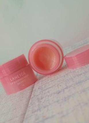 Ночная маска для губ laneige lip sleeping mask berry (мини)💰1 фото