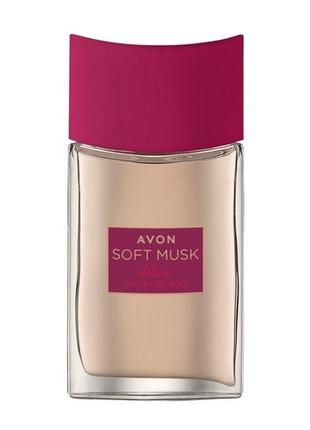 Туалетная вода avon soft musk delice velvet berries  50 мл., эйвон софт маск делис берис