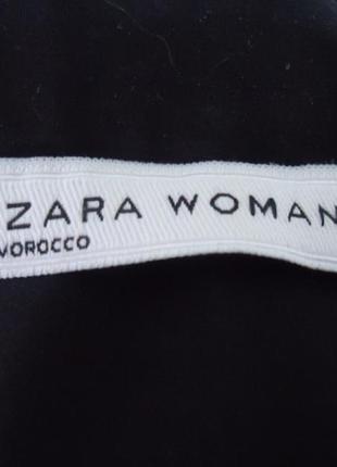 Zara woman черная блузка рубашка 42 445 фото