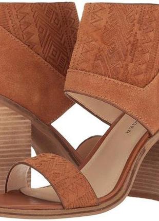 Kelsi dagger brooklyn коричные замшевые босоножки на широком каблуке бренд из сша3 фото