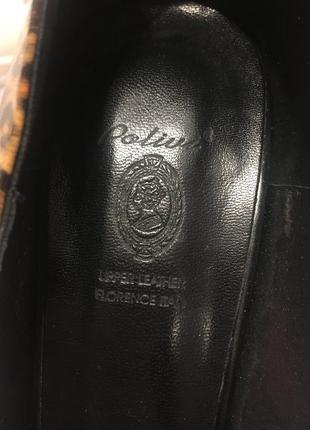 Туфли лак с леопардовым принтом2 фото