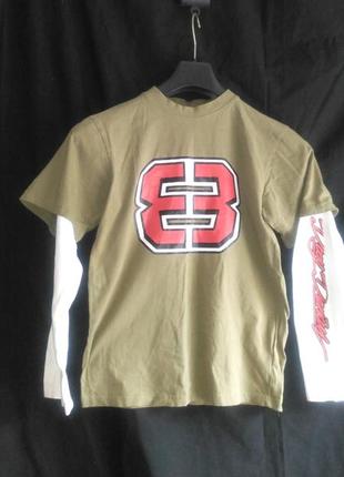 Очень классная фирменная футболка с длинным рукавом (made in bangladesh)