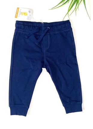 Спортивні штани для хлопчиків. розмір: 74 (6-9 міс.) ⚜️ синього/ сірого кольору /бренд:  ovs10 фото