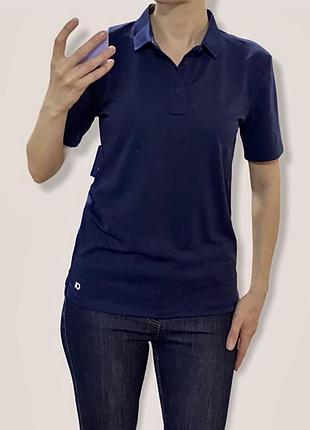 Синяя футболка поло