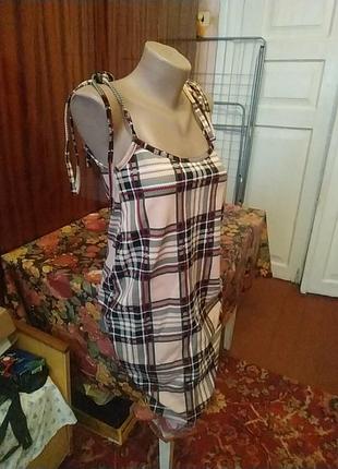 Сарафан платье клетка
