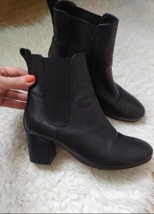 Шкіряні ботильйони topshop