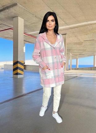 Стильний картатий кардиган з кашеміру у клітинку