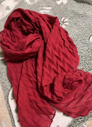 Шарф червоний