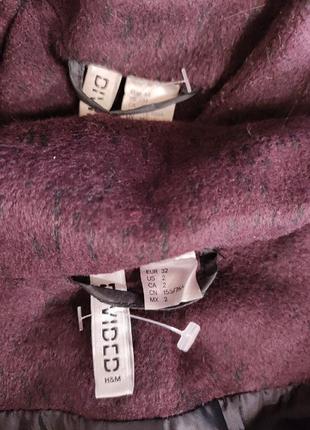 Фирменное бордовые пальто6 фото