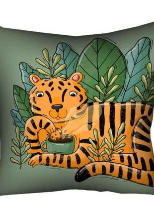 Подушка з принтом габардинова кава підтримує мене код товару: 4320949