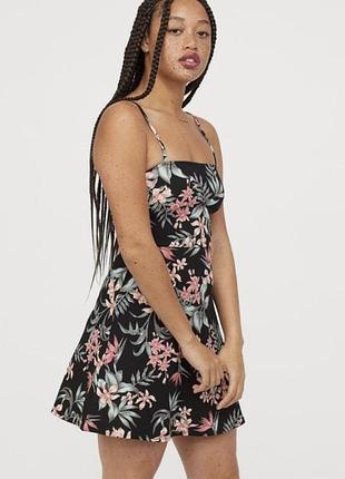 Літній сарафан у квітковий принт h&m m-l