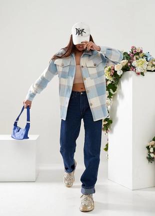 Стильна кашемірова сорочка в клітинку