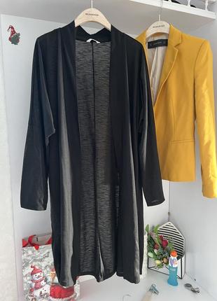 Черный свитер кардиган батал etam