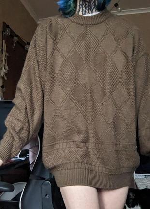 Винтажный оверсайз свитер