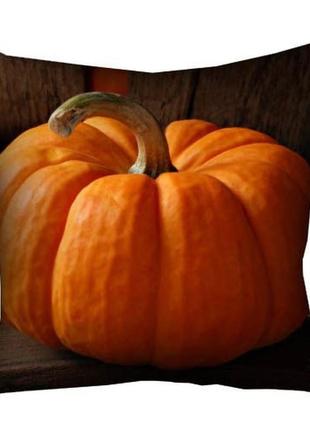 Подушка з принтом габардинова красивий гарбуз хелловін 50x50 код товару: 4320970