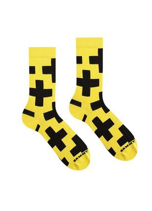 Носки sammy icon жовто-чорні cross yellow