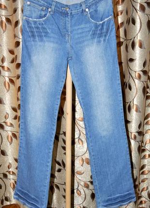 Класичні сині прямі жіночі джинси x-mail