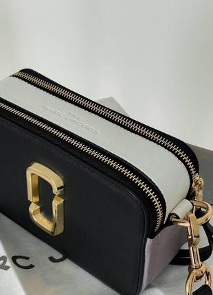 Сумка marc jacobs  logo black/white/grey9 фото