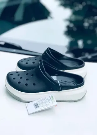 rider full 86 black мужские черные кроксы на платформе