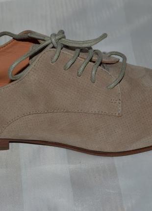 Стильние туфли броги оксфорди кожа geox размер 38, туфлі шкіра2 фото