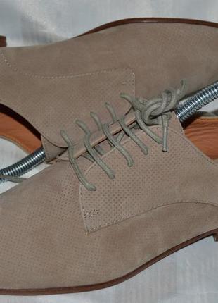 Стильние туфли броги оксфорди кожа geox размер 38, туфлі шкіра6 фото