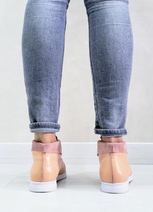 Стильные кожаные деми ботинки на низком ходу nino в наличии и под отшив💙💛🏆7 фото