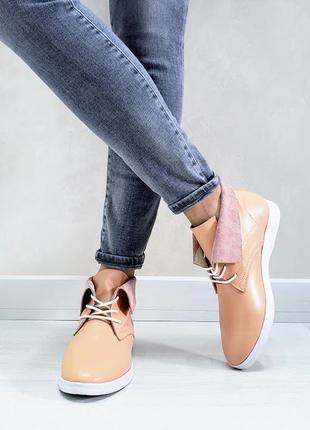 Стильные кожаные деми ботинки на низком ходу nino в наличии и под отшив💙💛🏆5 фото