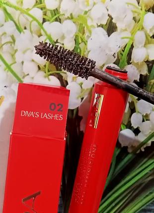 Pupa туш для вій diva's lashes 10ml  італія. оригінал. коричнева 02.2 фото