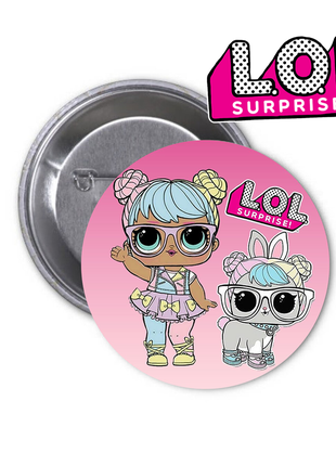 Значок lol surprise lil outrageous littles немного эпатажные крохи лол