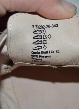 Стильние туфли броги оксфорди кожа caprice размер 39 40, туфлі шкіра6 фото