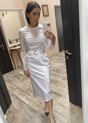 Платье атлас