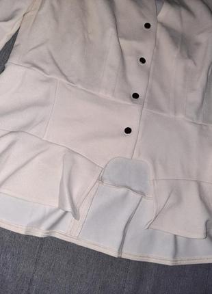 Пиджак с баской, размер 48 (арт 1070)2 фото