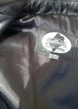 Шикарная кожаная куртка из нежной кожи vera pelle2 фото