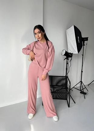 Костюм. тканина турецький трикотаж рубчик  хорошої якості. колір малина, чорний, пудра, бежевий