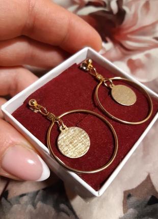 Серьги монеты,винтаж