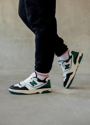 Кроссовки new balance 550 white/green