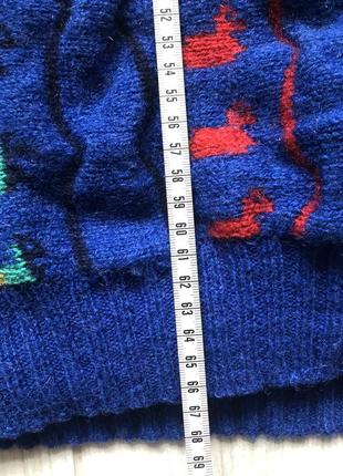 Винтажный свитер 100% шерсть3 фото