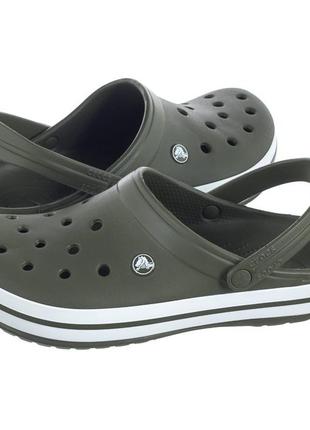 Crocs crocband army green 40-44 хакі крокси чоловічі2 фото