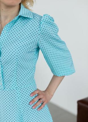 Платье миди в горошек 6