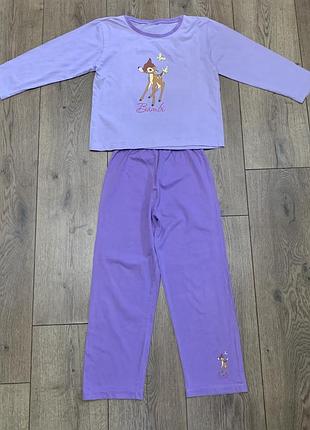 Красивая пижама для девочки с оленёнком бэмби  bembi disney