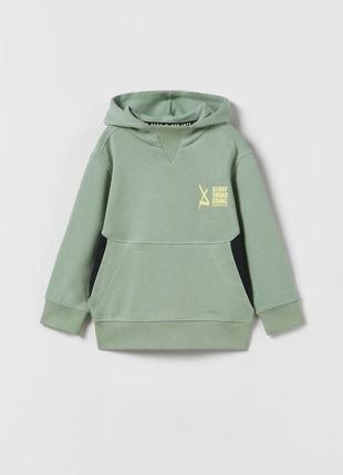 Zara контрастное худи зріст 128 світшот, толстовка, худі 8 років