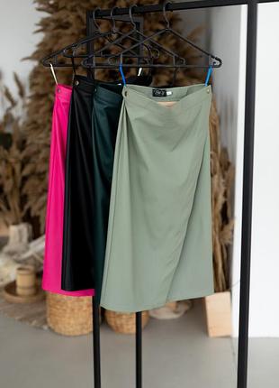 Юбка из экокожи s