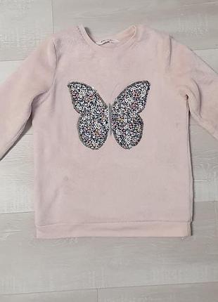 Світшот з паєтками зі змінним малюнком для дівчинки 8-10 років