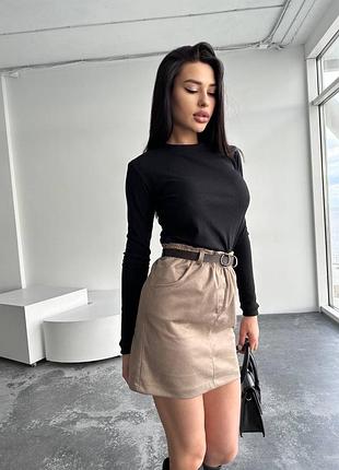 Замшевая юбка